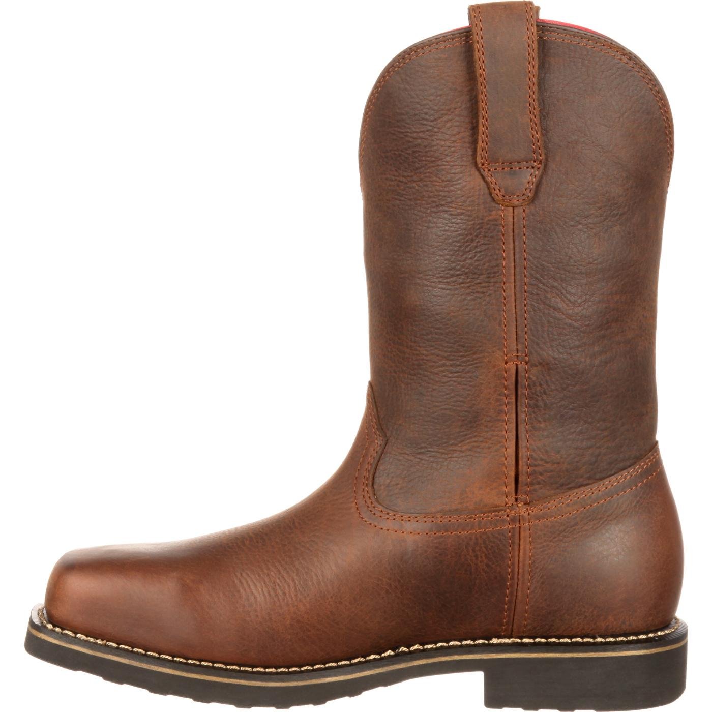 best mens waterproof pull on work boots