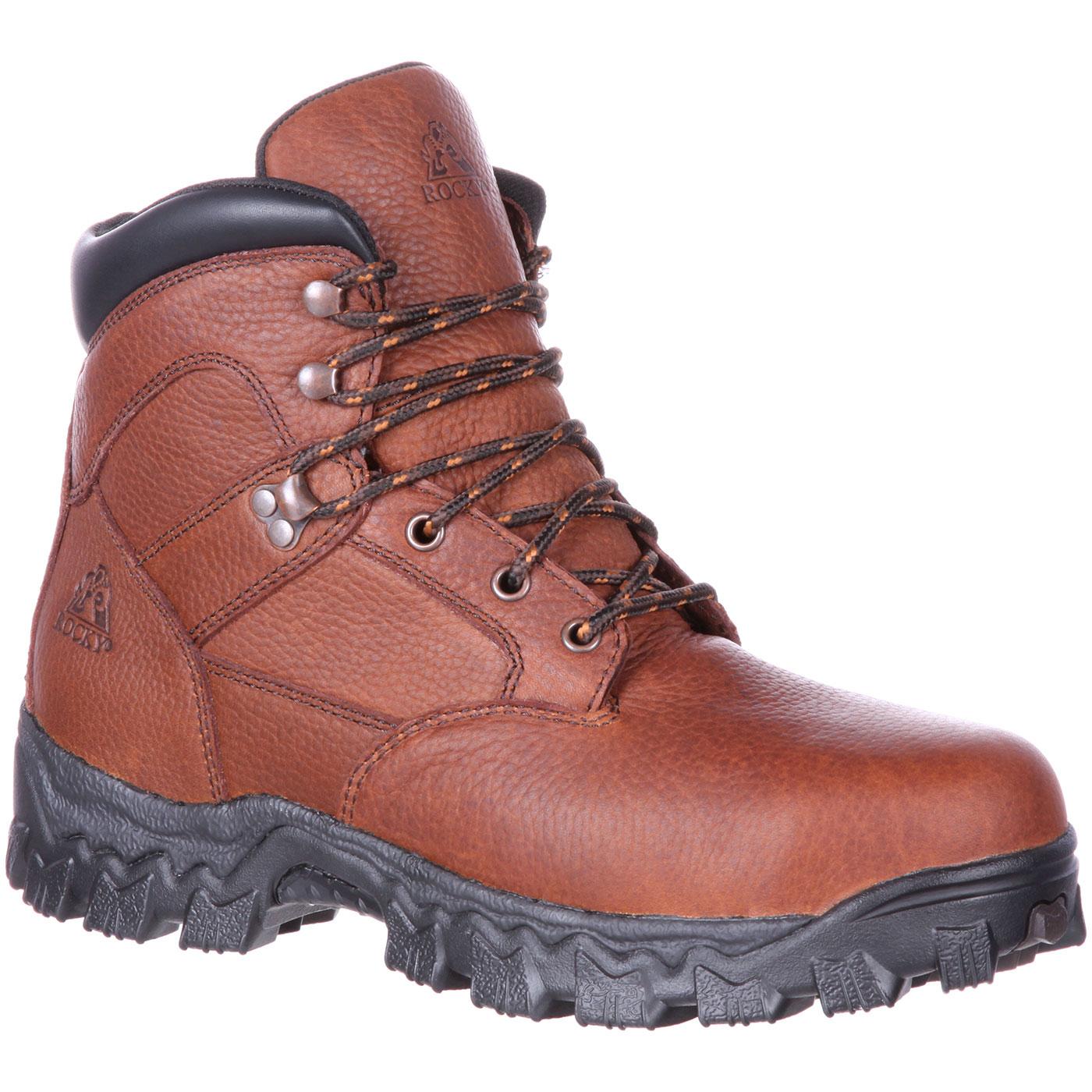 rocky waterproof steel toe work boot