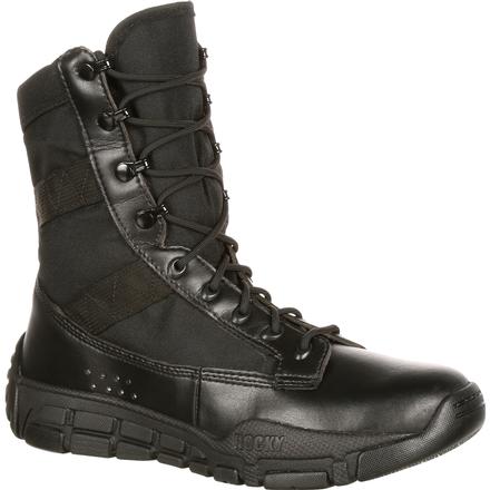 Rocky C4T - Men's Military Inspired Black Duty Boots, RY008