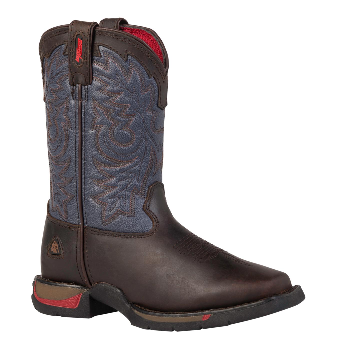 rocky square toe western boots