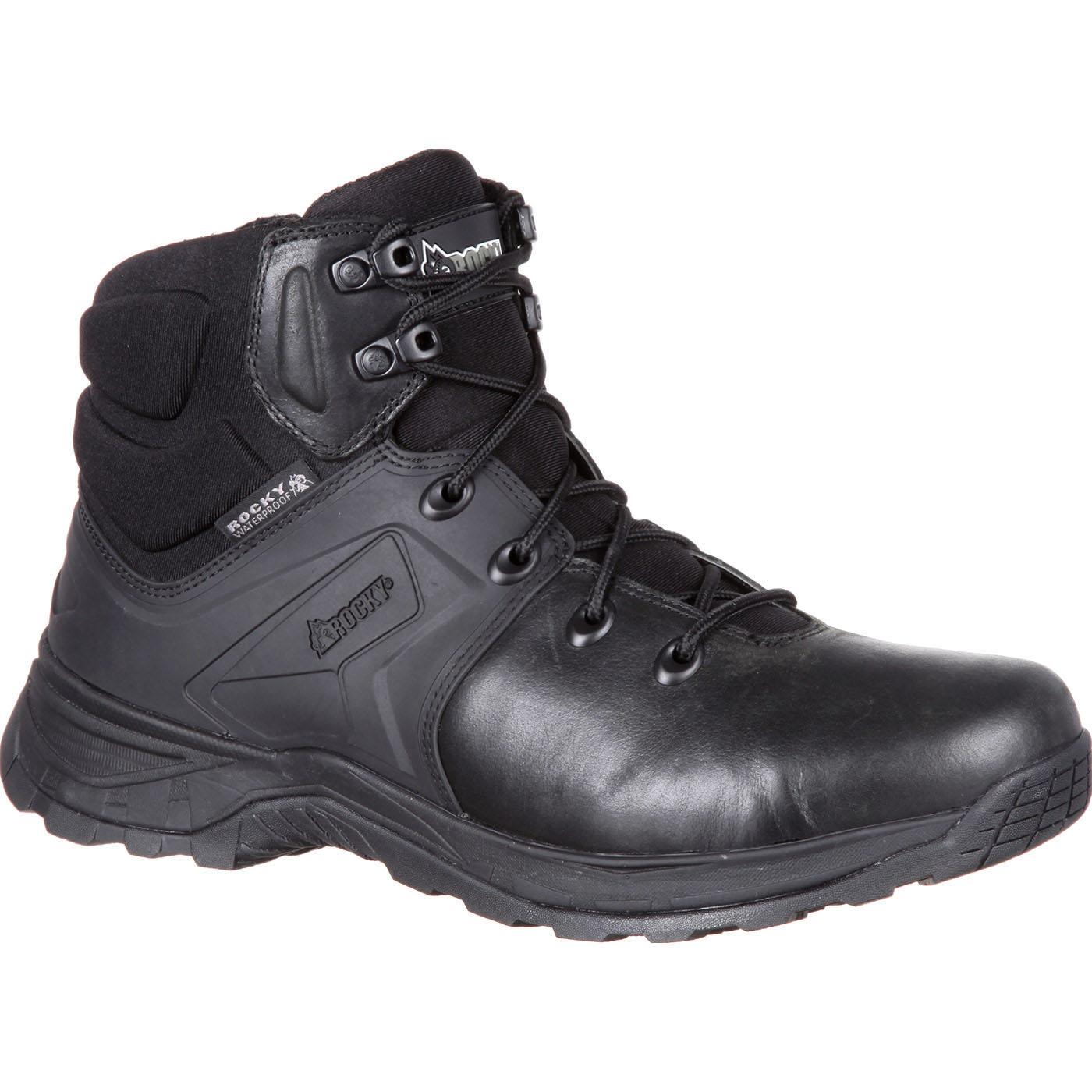 Rocky Alpha Tac: Black 6 Rocky Alpha Tac Waterproof Duty Boot, , large