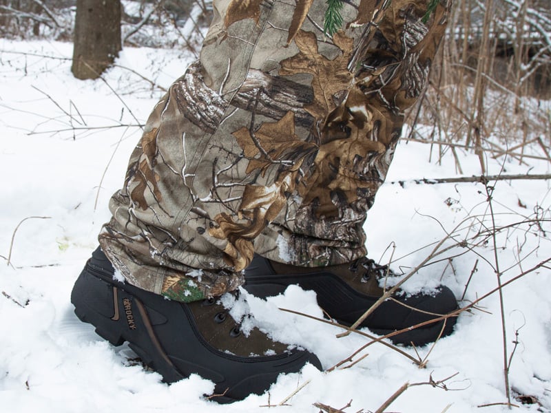 rocky blizzardstalker pro insulated boots in the snow and cold weather