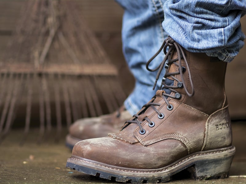 rocky logger kiltie boots