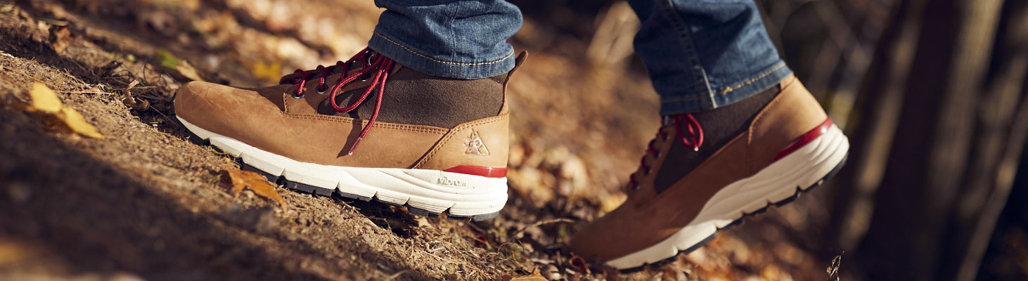 rocky rugged at hiking boot