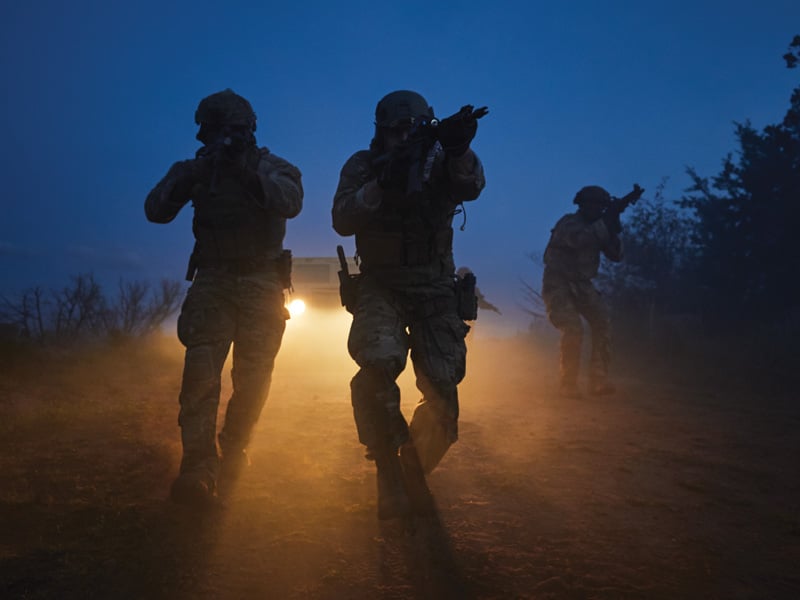 soldiers wearing mens rocky military boots